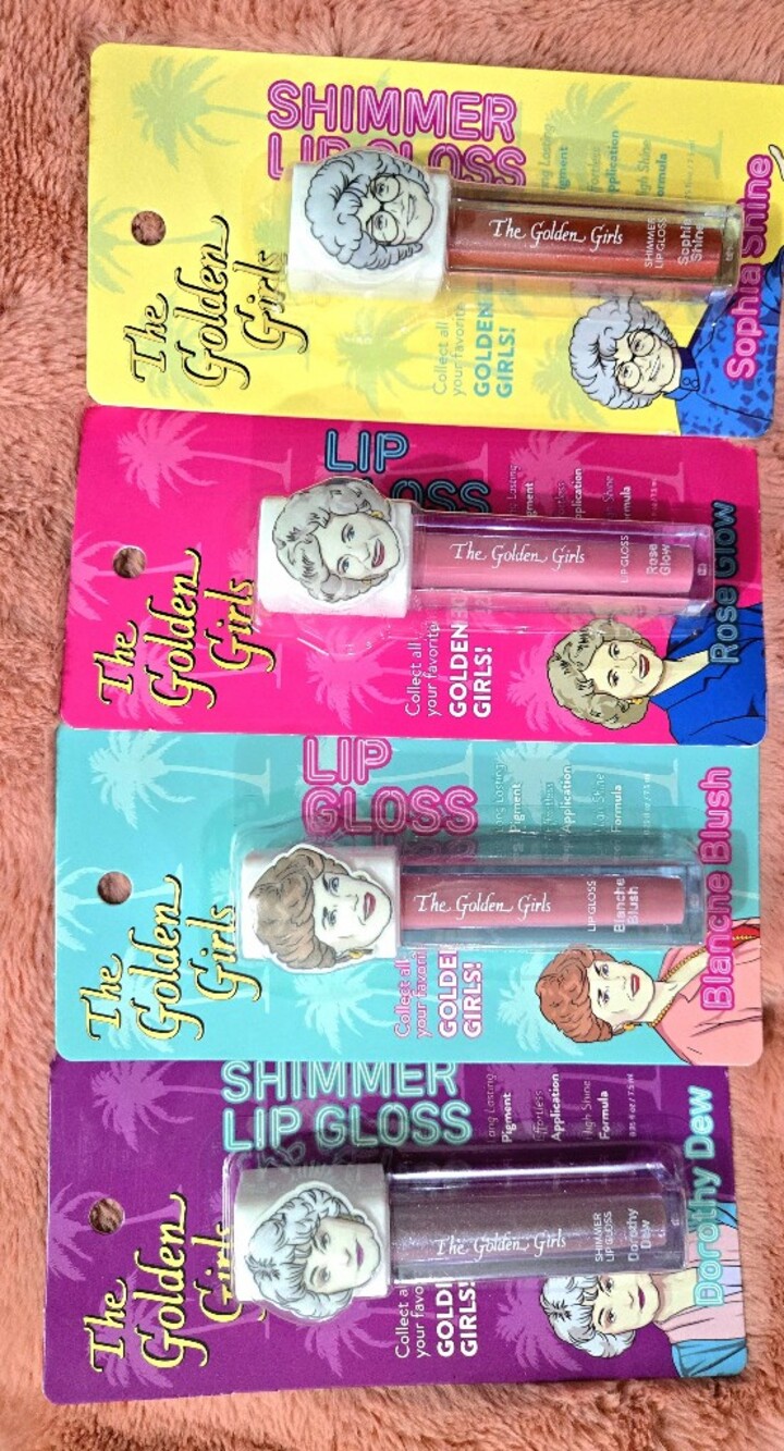 NEW RARE The Golden Girls Lip Gloss Set Of 4